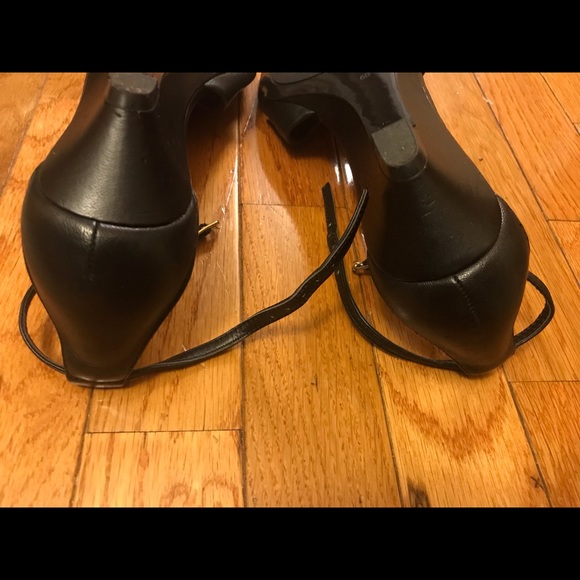 Ralph Lauren MIREYA Leather Ankle Strap Wedge 6 - Picture 4 of 8